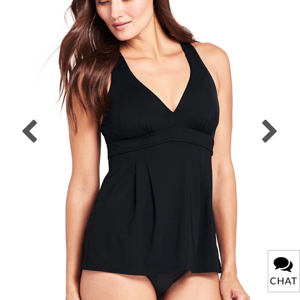 NWT Lands’ End Swing Tankini Swim Top